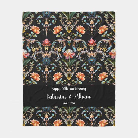 50. Hochzeitstag Fleecedecke (Vorderseite)