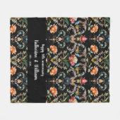 50. Hochzeitstag Fleecedecke (Vorderseite (Horizontal))