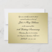 50. Hochzeitstag Foto 4.25x5.5 Einladung (Rückseite)