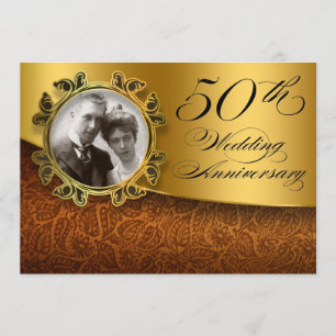 50. Hochzeitstag Foto-Einladungen Einladung