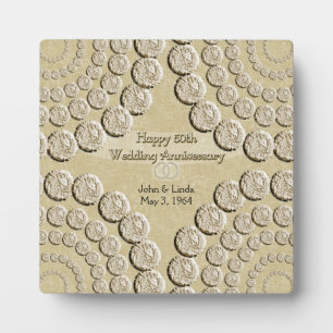 50. Hochzeitstag Foto Plaque mit Easel Fotoplatte
