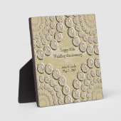 50. Hochzeitstag Foto Plaque mit Easel Fotoplatte (Vorderseite)