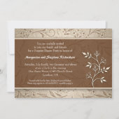 50. Hochzeitstag Foto Vintage Einladungen (Rückseite)