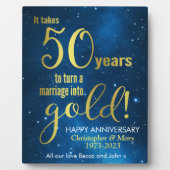 50. Hochzeitstag Fotoplatte (Vorderseite)