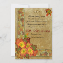 50. Hochzeitstag Gelöbnis Erneuerung rosa Rosen Einladung