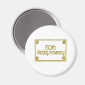 50. Hochzeitstag Geschenk KW Magnet (Vorderseite/Rückseite)