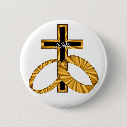 50. Hochzeitstag-Geschenke Button (Vorderseite)