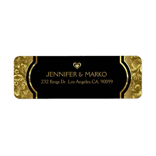 50. Hochzeitstag Gold & Black (Vorne)