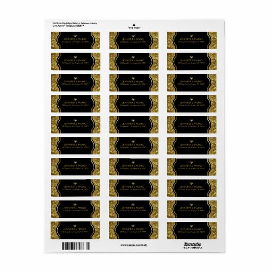50. Hochzeitstag Gold & Black (Vorne)