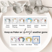 50. Hochzeitstag Gold Black Favors Spielkarten