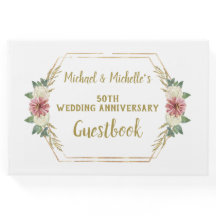 50. Hochzeitstag Gold Floral