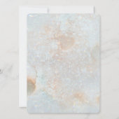 50. Hochzeitstag Gold Glitzer Celestial Einladung (Rückseite)