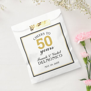 50. Hochzeitstag Gold jubelt bis 50 Jahre Geschenktütchen