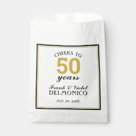 50. Hochzeitstag Gold jubelt bis 50 Jahre Geschenktütchen
