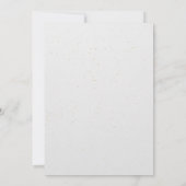 50. Hochzeitstag Gold Typografie Einladung (Rückseite)