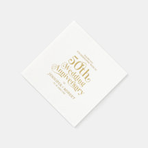 50. Hochzeitstag Gold Typografie