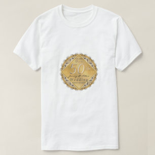 50. Hochzeitstag Golden T-Shirt