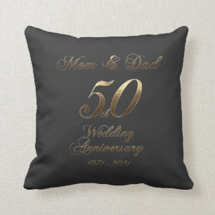 50. Hochzeitstag Goldene Hochzeit Eltern Kissen