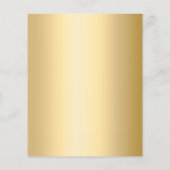 50. Hochzeitstag Goldfloralen Einladung (Rückseite)