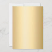 50. Hochzeitstag Goldgrün Foto Einladung (Rückseite)