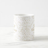 50. Hochzeitstag Goldstaub Confetti Kaffeetasse (Mittel)