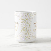 50. Hochzeitstag Goldstaub Confetti Kaffeetasse (Mittel)