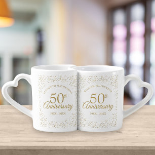 50. Hochzeitstag Goldstaub Confetti Liebestassen