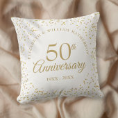 50. Hochzeitstag Goldstaubdecke Kissen