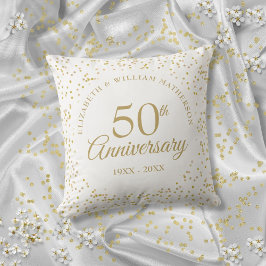 50. Hochzeitstag Goldstaubdecke Kissen