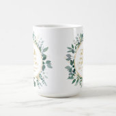 50. Hochzeitstag Goldtypografie Kaffeetasse (Mittel)