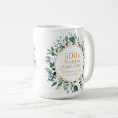 50. Hochzeitstag Goldtypografie Kaffeetasse (VorderseiteRechts)