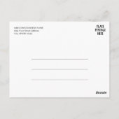 50. Hochzeitstag Großer Druckgolden Postkarte (Rückseite)