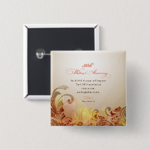 50. Hochzeitstag, Herr segne und behüte Button