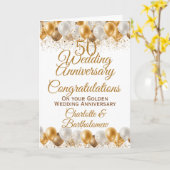 50. Hochzeitstag Herzlichen Glückwunsch Karte (Gelbe Blume)