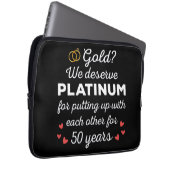 50. Hochzeitstag I - Gold Funny Couple Laptopschutzhülle (Vorne Rechts)