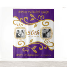50. Hochzeitstag Ihre Fotos Lila Gold