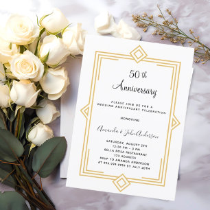 50. Hochzeitstag in Gatsby-1920er-Jahren Einladung