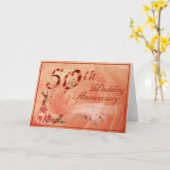 50. Hochzeitstag Karte (Gelbe Blume)