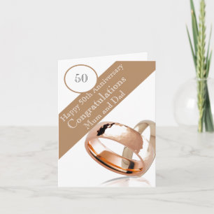 50. Hochzeitstag  Karte