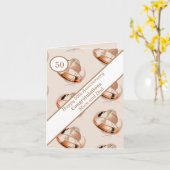 50. Hochzeitstag Karte (Gelbe Blume)