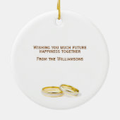 50. Hochzeitstag Keramik Ornament (Hinten)