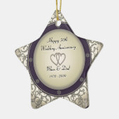 50. Hochzeitstag Keramikornament (Links)