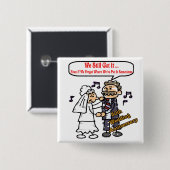 50. Hochzeitstag-Knopf Button (Vorne & Hinten)