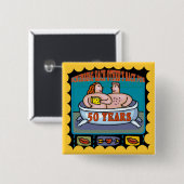 50. Hochzeitstag-Knopf Button (Vorne & Hinten)