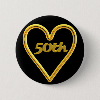 50. Hochzeitstag-Knopf Button