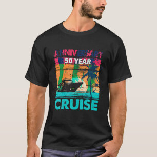 50. Hochzeitstag Kreuzfahrt Paar 50 Jahre Si T-Shirt
