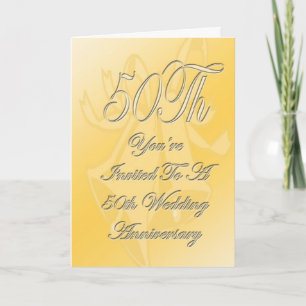 50. Hochzeitstag laden Karte ein