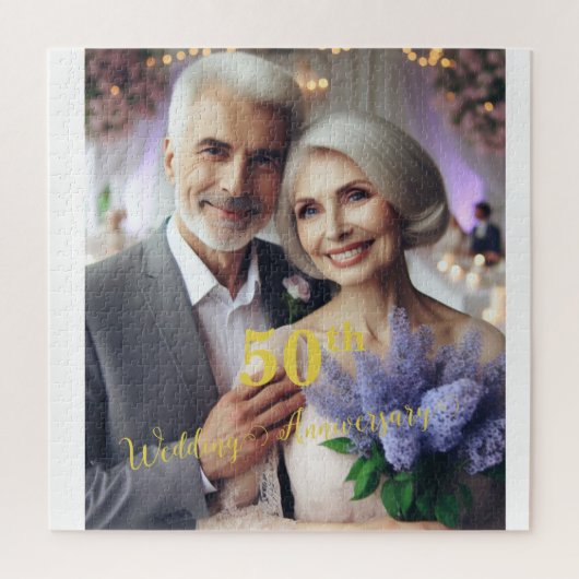 50. Hochzeitstag Lilac Weinberg | FOTO Puzzle (Vertikal)