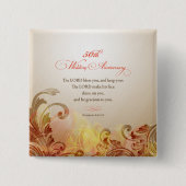 50. Hochzeitstag, Lord Bless & Behalt Button (Vorderseite)