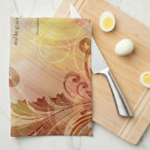 50. Hochzeitstag, Lord Bless & Behalt Geschirrtuch (Viertel Falte)